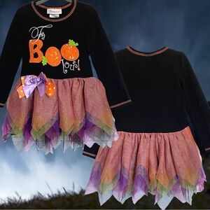 Bonnie Jean Girls 3T Long Sleeve Faboolous Hanky Dress